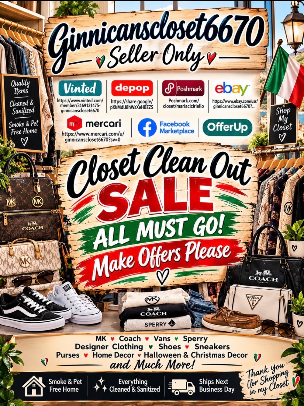 Closet Clean Out Sale